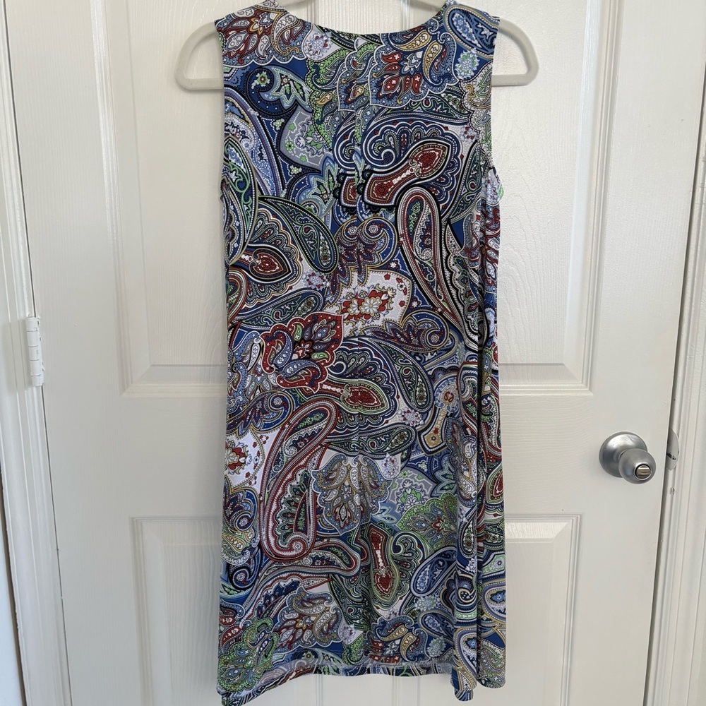 Paisley Print Shift Dress - Multicolor - Picture 3 of 5